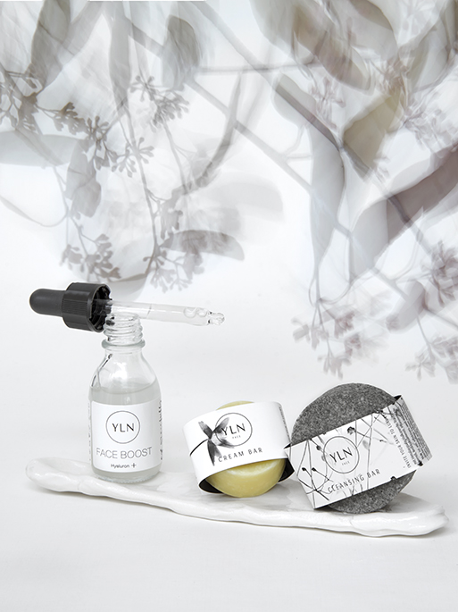 Naturkosmetik-Pflegeroutine mit Hyaluronsäure Serum, Cream Bar und Gesichtsreinigung mit Vulkanerde – feuchtigkeitsspendende Gesichtspflege ohne synthetische Zusätze